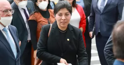Exministra Betssy Chávez cumple actualmente prisión preventiva en Chorrillos.