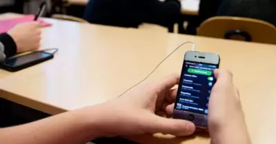 Congreso aprueba ley que prohíbe el uso de celulares en los colegios público y p