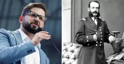 Gabriel Boric rinde homenaje a Miguel Grau