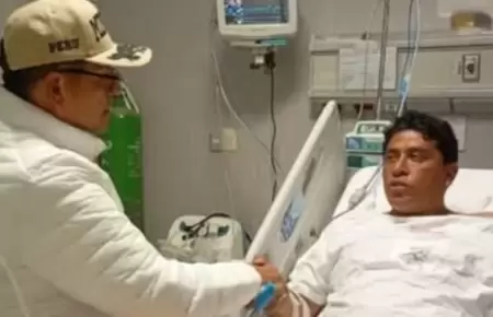 Coronel PNP herido continúa a la espera de operación