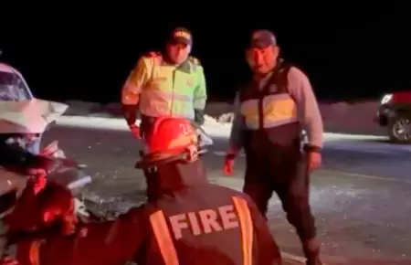 Choque en Tacna deja una menor fallecida y ms de 10 heridos.