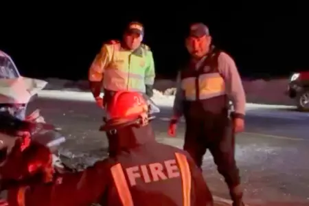 Choque en Tacna deja una menor fallecida y ms de 10 heridos.