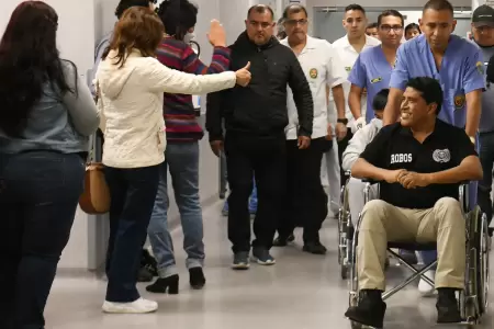 Coronel Juan Carlos Montfar fue dado de alta esta tarde.