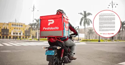 Empresas de delivery emiten comunicado