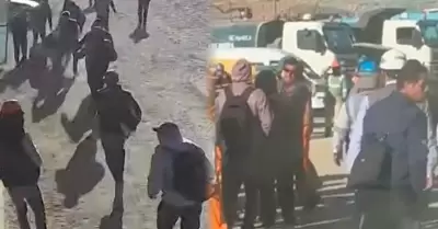 Violento ataque en obra de Arequipa.