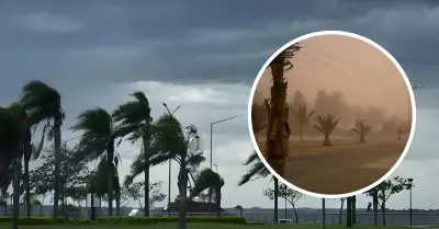 Fenómeno meteorológico intenso en la costa peruana.