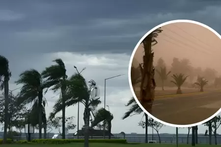 Fenmeno meteorolgico intenso en la costa peruana.