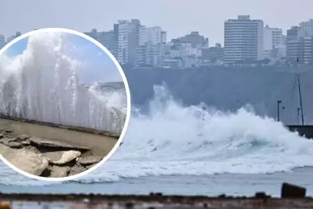 Oleajes anmalos en litoral peruano.