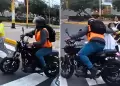 Sujeto motorizado roba a madre de familia en Cercado de Lima: Ladrn traa puesto el chaleco reglamentario