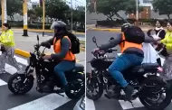 Sujeto motorizado roba a madre de familia en Cercado de Lima: Ladrn traa puesto el chaleco reglamentario