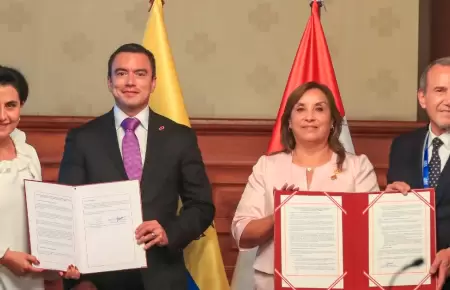 Per y Ecuador firman hoja de ruta.