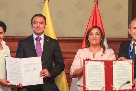 Per y Ecuador firman hoja de ruta.