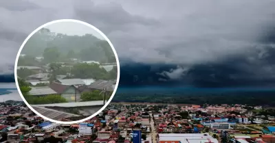 Fuertes lluvias y vientos por friaje en Perú.