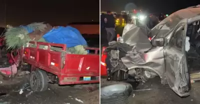 Accidente en variante de Pasamayo.
