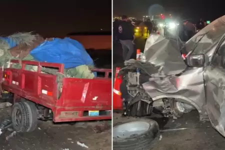 Accidente en variante de Pasamayo.