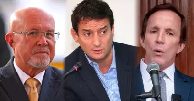 Carlos Bruce, Renzo Reggiardo y Francis Allison.