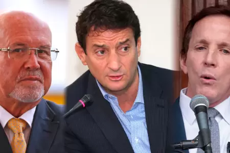 Carlos Bruce, Renzo Reggiardo y Francis Allison.