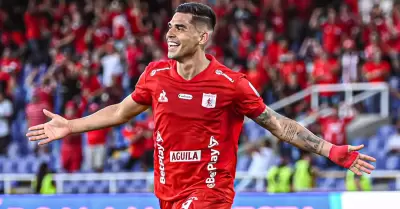 Luis Ramos anot doblete en la victoria del Amrica de Cali.