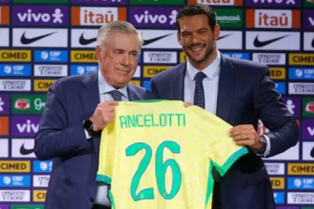 Carlo Ancelotti fue presentado como nuevo entrenador de Brasil.