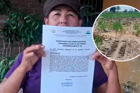Denuncia de presunta posesin ilegal de terreno en Tumbes.