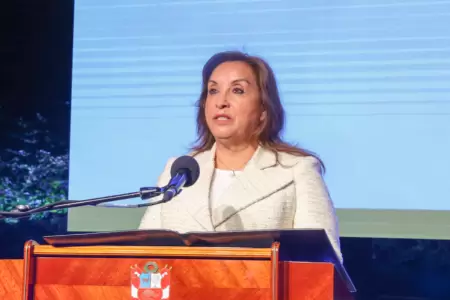 Dina Boluarte, presidenta de la Repblica.