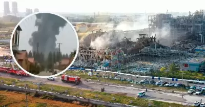 Explosin en planta qumica de China.