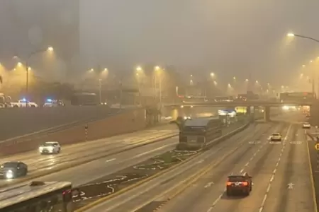 Densa neblina y bajas temperaturas en Lima.