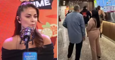 Laura Spoya es ampayada con streamers