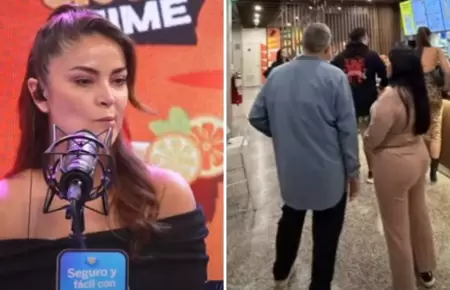 Laura Spoya es ampayada con streamers