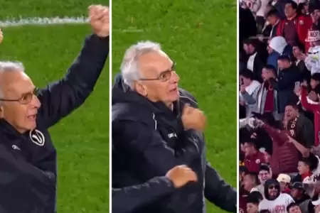 Jorge Fossati celebr emotivamente la clasificacin de Universitario.