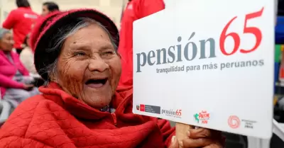 Beneficiaria del programa Pensión 65.