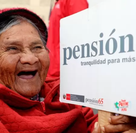 Beneficiaria del programa Pensi�n 65.