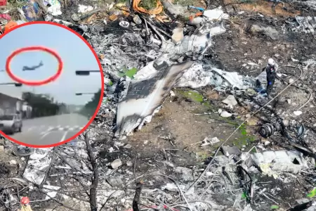 Avión se estrella cerca a aeropuerto en Corea del Sur.