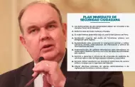 Rafael Lpez Aliaga presenta Plan de Seguridad Ciudadana: "Exijo al premier inmediata implementacin"