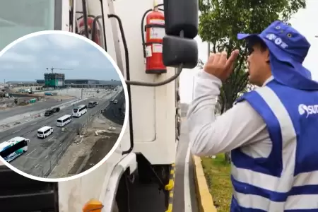 Sutran multar camiones que circulen por Morales Durez.