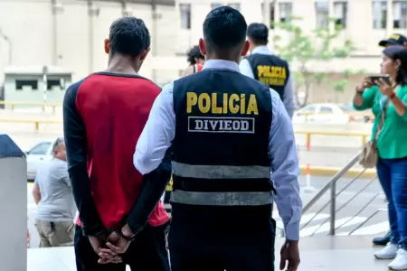 Policas capturan a cuatro delincuentes que operaban en Lima Sur.