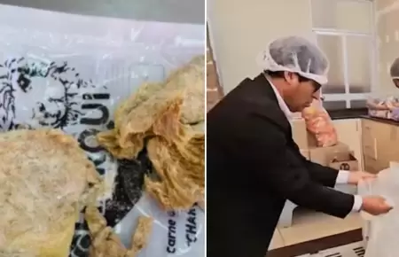 Detectan charqui en mal estado en colegio.