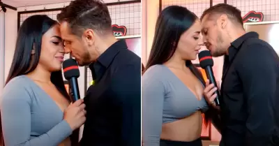 Onelia Molina y Nico Ponce casi se besan.