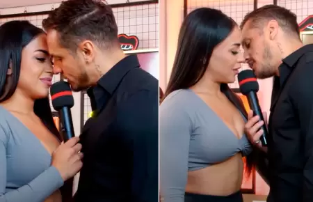 Onelia Molina y Nico Ponce casi se besan.