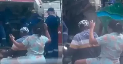Madre persigue camión de basura para recuperar tarea de su hijo.