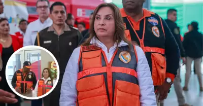 Dina Boluarte participa en Simulacro Nacional Multipeligro 2025