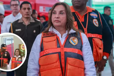 Dina Boluarte participa en Simulacro Nacional Multipeligro 2025