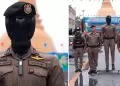 Tailandia presenta su primer robot policía con inteligencia artificial para patrullar las calles: "Nunca se cansa"
