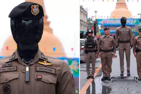 Tailandia presenta robot polica con inteligencia artificial.