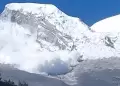 Tensin en ncash: Advierten situacin de alto riesgo de avalancha en pico sur del Nevado Huascarn