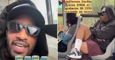 Jefferson Farfán sorprende al aparecer en micro.