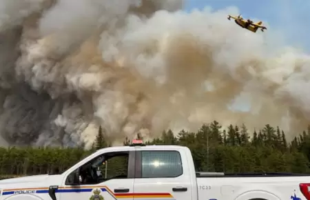 Incendios forestales en Canadá.