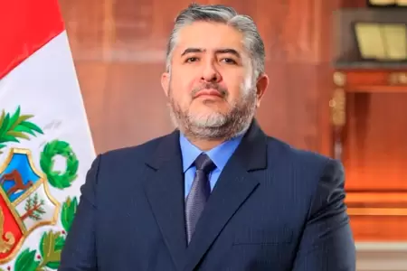 Ministro de Cultura, Fabricio Valencia.