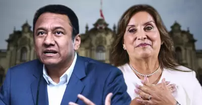 Ángel Manero y Dina Boluarte.