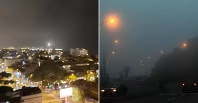 Temperaturas nocturnas en la costa peruana.